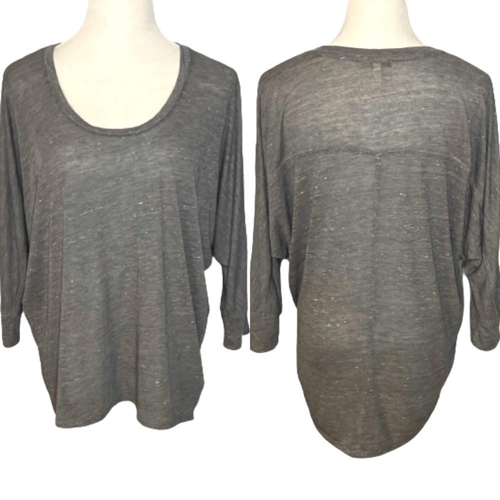 Express Gray Semi Sheer High Low Top Size XS/TP